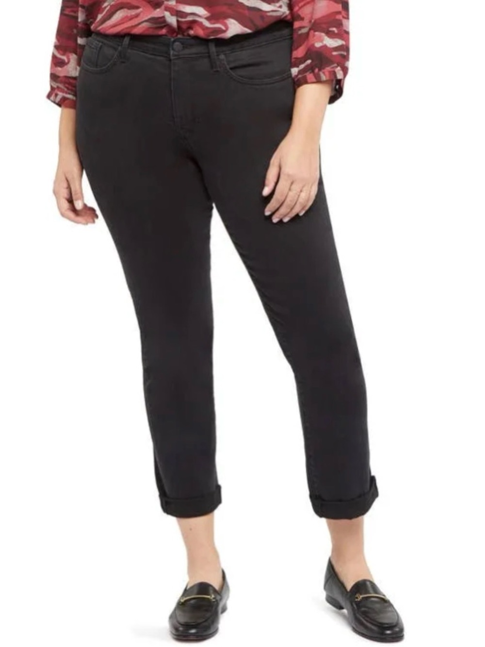 NYDJ Sheri Slim Ankle Cuff Trinity Jeans Plus Size 16